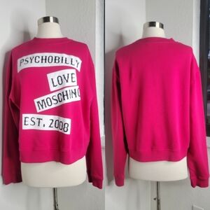 LOVE MOSCHINO Psychobilly Love Moschino Hot Pink Sweatshirt 10.